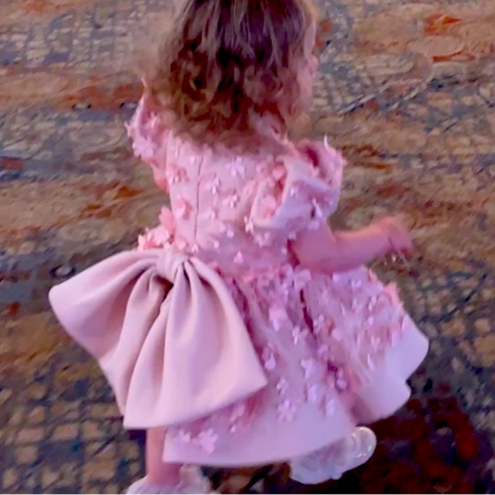 Tulleen floral bow dress